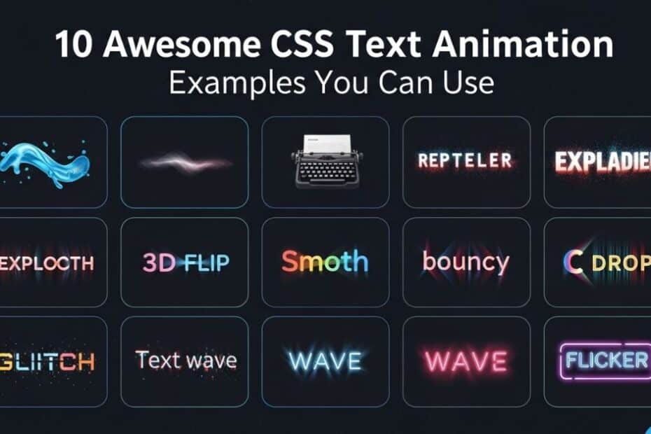 10 awesome css text animation examples you can use