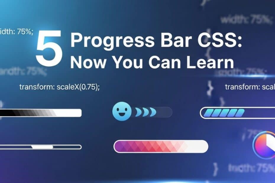 5 progress bar css now you can learn