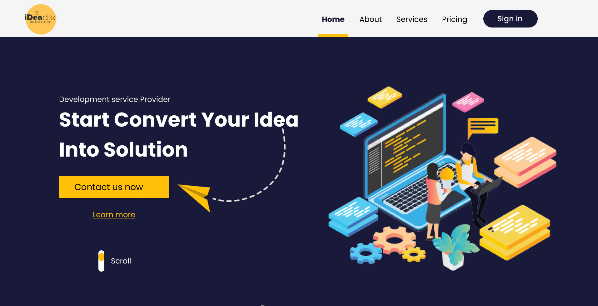 Ideac company desktop design