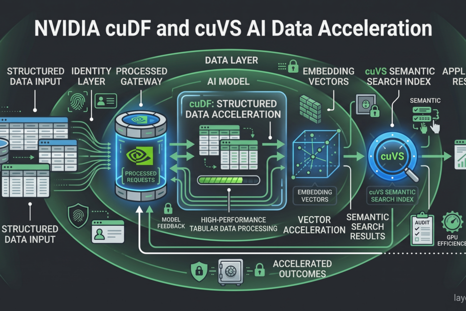 NVIDIA cuDF and cuVS accelerating tabular data processing and vector search